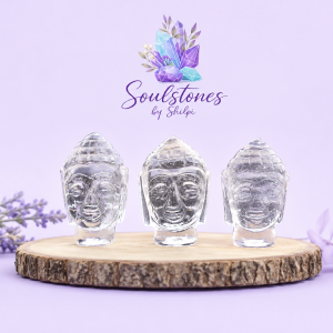Clear Quartz Buddha Head