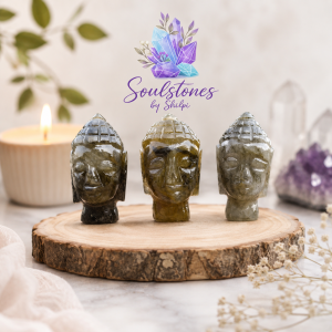 Labradorite Buddha Head