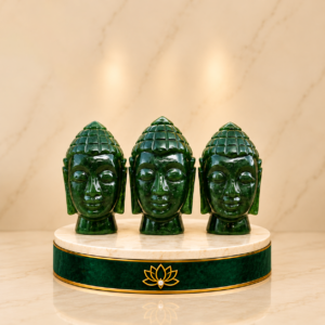 Green Aventurine Buddha Head