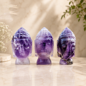 Amethyst Buddha Head