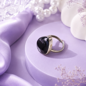 Black Onyx Stone Ring