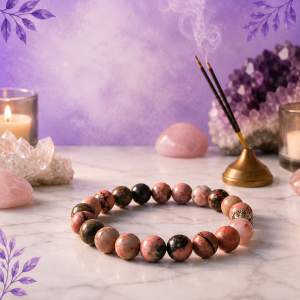 Rhodonite Bracelet For Emotional Balance