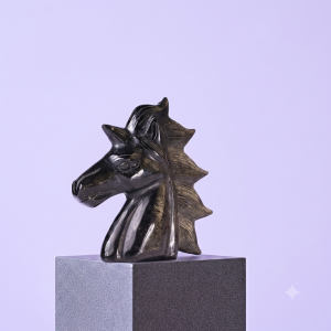 Golden Sheen Obsidian Unicorn